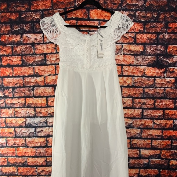 Morning Mist White Jumpsuit NWT - Picture 1 of 8